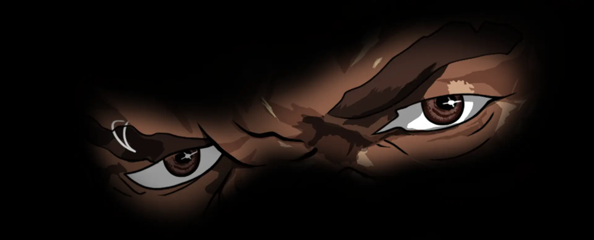 Mr. Charlery's eyes in darkness, from Blood Bonds