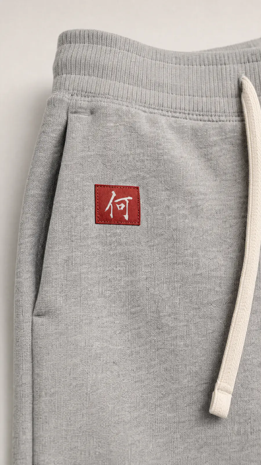 Red kanji pocket tab detail